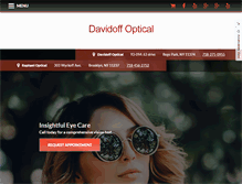 Tablet Screenshot of davidoffoptical.com